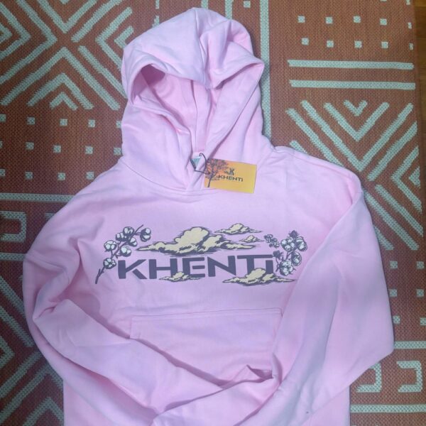 Pink hoodie with tag